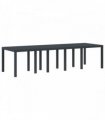 vidaXL Garden Table Anthracite 300 x 100 x 73 cm Poly Rattan