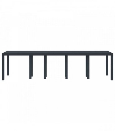 vidaXL Garden Table Anthracite 300 x 100 x 73 cm Poly Rattan