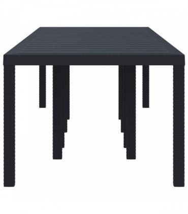 vidaXL Garden Table Anthracite 300 x 100 x 73 cm Poly Rattan