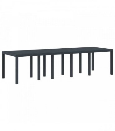 vidaXL Garden Table Anthracite 300 x 100 x 73 cm Poly Rattan