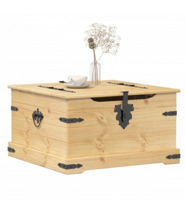 vidaXL Storage Box Corona 78x78x45 cm Solid Wood Pine
