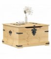 vidaXL Storage Box Corona 78x78x45 cm Solid Wood Pine
