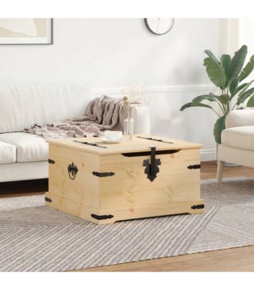 vidaXL Storage Box Corona 78x78x45 cm Solid Wood Pine