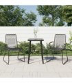 vidaXL Garden Chair | Set of 2 | Black