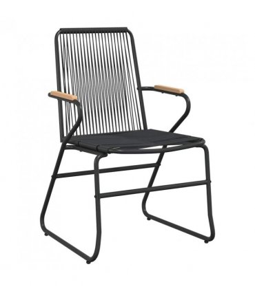 vidaXL Garden Chair | Set of 2 | Black