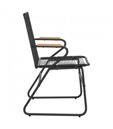vidaXL Garden Chair | Set of 2 | Black