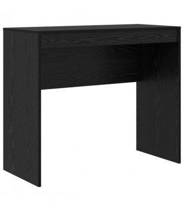 vidaXL Desk with Drawer with Shelf with Storage 2 pcs Black Oak