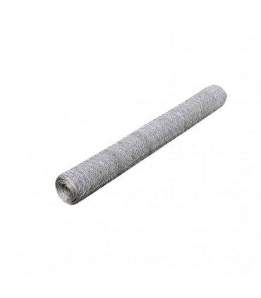vidaXL Mesh Fence Galvanised Steel Hexagon 1x25 m Silver