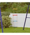 vidaXL Rope Ladder for Kids with 4 Rungs Multicolour