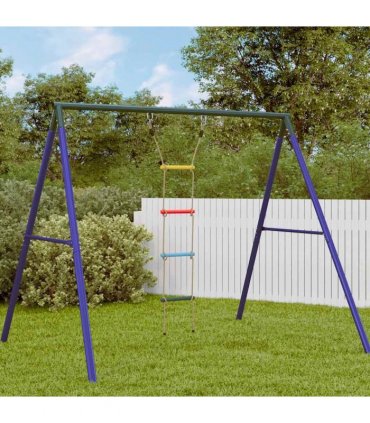 vidaXL Rope Ladder for Kids with 4 Rungs Multicolour