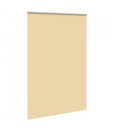 vidaXL Roller Blind Blackout Beige 160x230 cm Fabric Width 156.6 cm Polyester