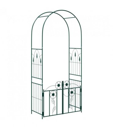 vidaXL Garden Arch with Lock Green 102 x 50 x 218 cm