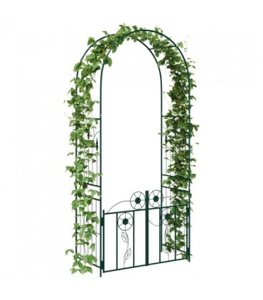vidaXL Garden Arch with Lock Green 102 x 50 x 218 cm