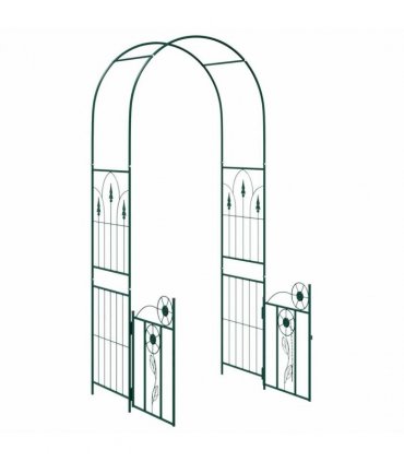 vidaXL Garden Arch with Lock Green 102 x 50 x 218 cm