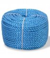 vidaXL Twisted Rope Polypropylene 16 mm 100 m Blue
