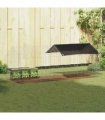 vidaXL Rabbit Cage Silver 200 x 78 x 78 cm Galvanised Steel