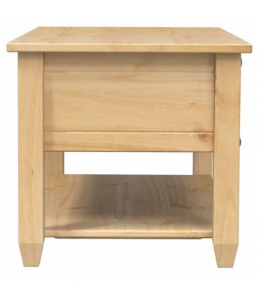 vidaXL Coffee Table with Drawers Corona 100x48x45 cm Solid Wood Pine