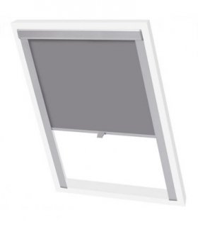 vidaXL Blackout Roller Blinds Grey F06