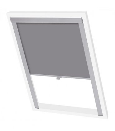 vidaXL Blackout Roller Blinds Grey F06