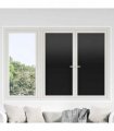 vidaXL Window Films 3 pcs Static Frosted Black PVC