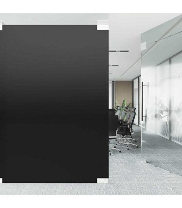 vidaXL Window Films 3 pcs Static Frosted Black PVC