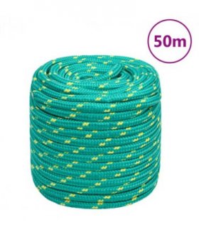 vidaXL Boat Rope Green 18 mm 50 m Polypropylene
