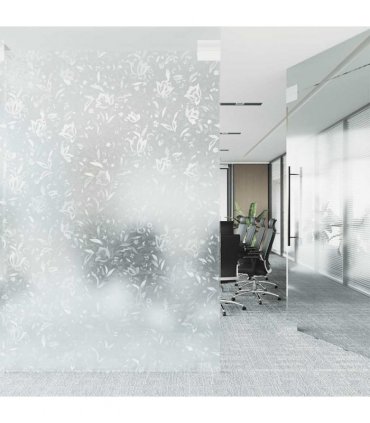 vidaXL Window Film Frosted Flower Pattern 90x500 cm PVC