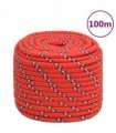 vidaXL Boat Rope Red 16 mm 100 m Polypropylene
