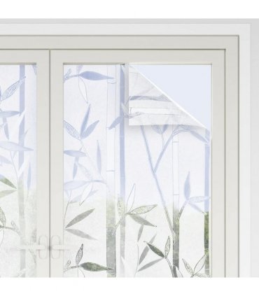 vidaXL Window Films 4 pcs Frosted Bamboo Pattern PVC