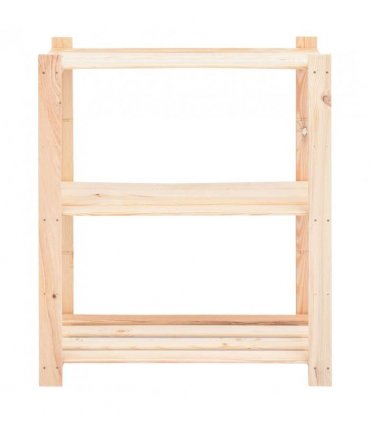 vidaXL 3-Tier Storage Racks 10 pcs 80x38x90 cm Solid Pinewood 150 kg