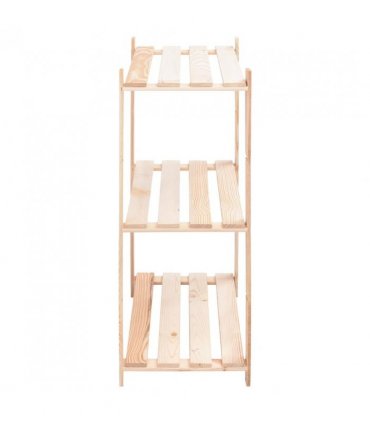 vidaXL 3-Tier Storage Racks 10 pcs 80x38x90 cm Solid Pinewood 150 kg