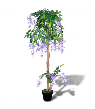 vidaXL Artificial Wisteria with Pot 120 cm