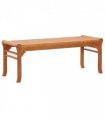 vidaXL Bench | Natural Wood | Solid Eucalyptus Wood | 2-Seater | Durable
