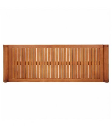 vidaXL Bench | Natural Wood | Solid Eucalyptus Wood | 2-Seater | Durable