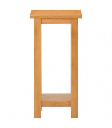 vidaXL Side Table 27x24x55 cm Solid Oak Wood