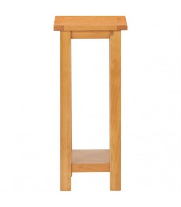 vidaXL Side Table 27x24x55 cm Solid Oak Wood