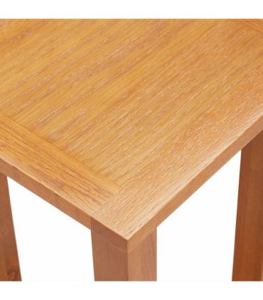 vidaXL Side Table 27x24x55 cm Solid Oak Wood