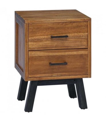 vidaXL Bedside Table Natural 40 x 35 x 55 cm Solid Teak Wood