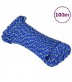 vidaXL Boat Rope Blue 3 mm 100 m Polypropylene