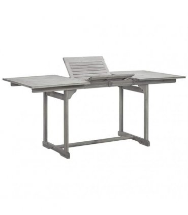 vidaXL Garden Dining Table (120-170)x80x75 cm Solid Acacia Wood