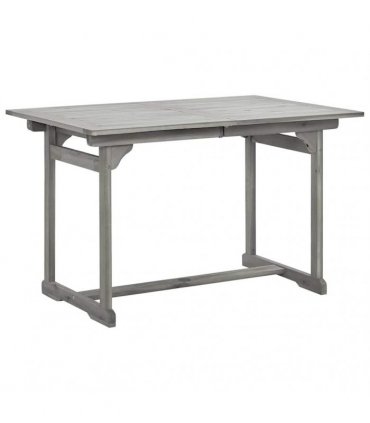 vidaXL Garden Dining Table (120-170)x80x75 cm Solid Acacia Wood
