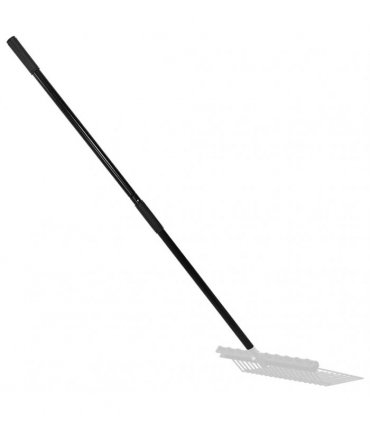 vidaXL Pitchfork Handle Ø3.5x127.5 cm Black Steel