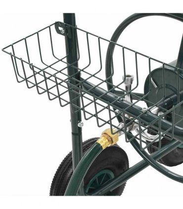 vidaXL Garden Hose Trolley with 1/2" Hose Connector 75 m Steel