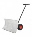 vidaXL Manual Snowplough with Wheels 100x44 cm