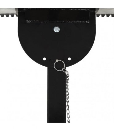 vidaXL Manual Snowplough with Wheels 100x44 cm