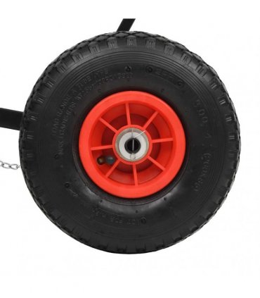 vidaXL Manual Snowplough with Wheels 100x44 cm