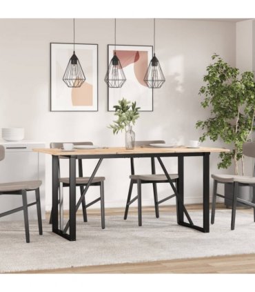 vidaXL Dining Table Legs O-Frame 120x60x73 cm Steel