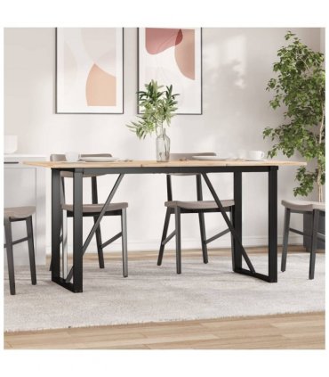 vidaXL Dining Table Legs O-Frame 120x60x73 cm Steel
