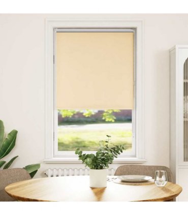 vidaXL Roller Blind Blackout Beige 80x175 cm Fabric Width 75.7 cm Polyester