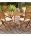 vidaXL Table Top 80x80x2.5 cm Octagonal Solid Wood Teak